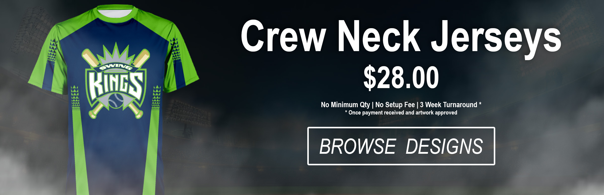 Browse Sublimated Crew Neck Jerseys